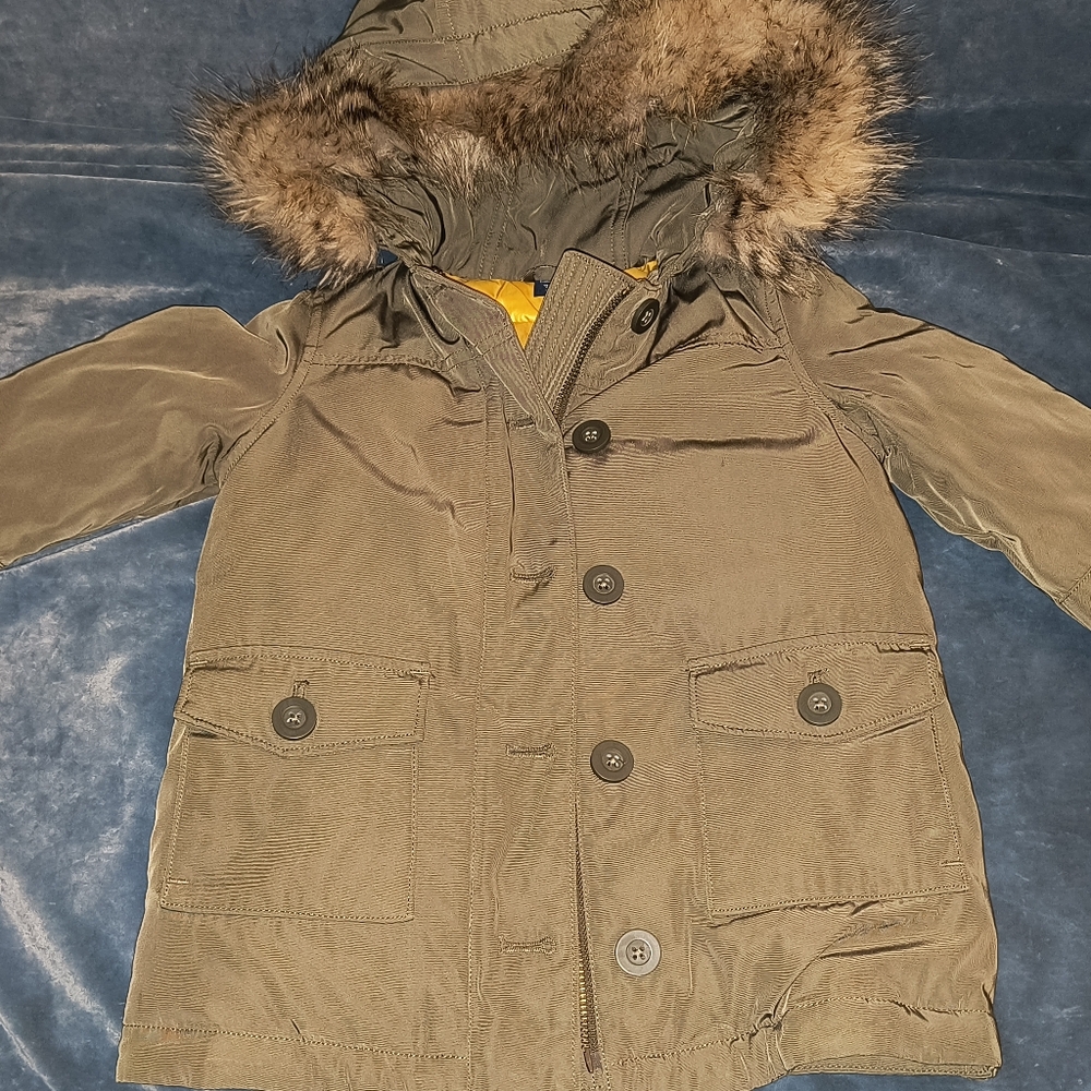 BABY GAP Puffer Parka coat green unisex boy girl